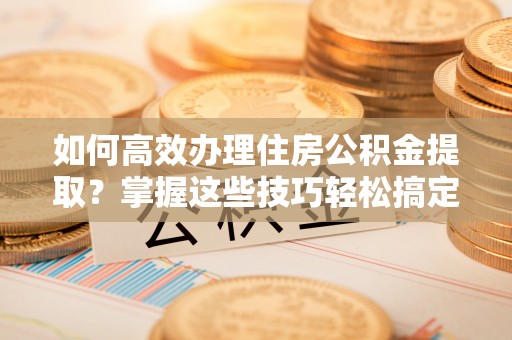 美兰如何高效办理住房公积金提取？掌握这些技巧轻松搞定