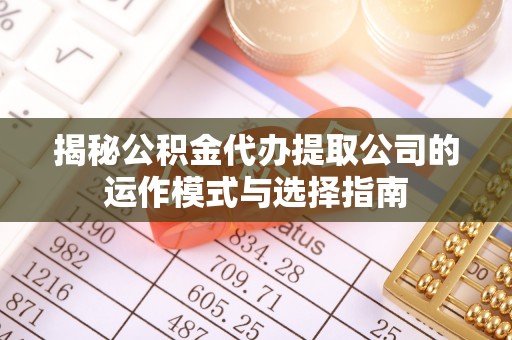 美兰揭秘公积金代办提取公司的运作模式与选择指南
