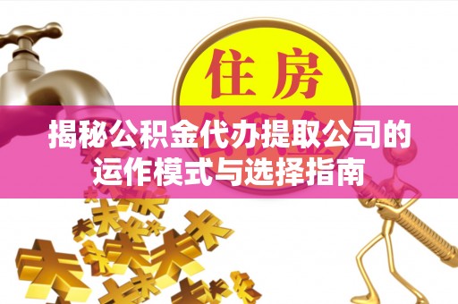 美兰揭秘公积金代办提取公司的运作模式与选择指南