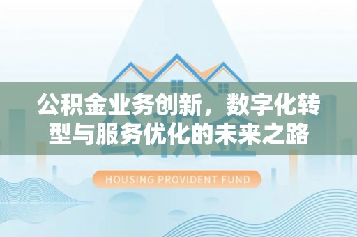 美兰公积金业务创新，数字化转型与服务优化的未来之路