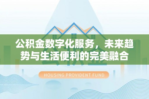 美兰公积金数字化服务，未来趋势与生活便利的完美融合