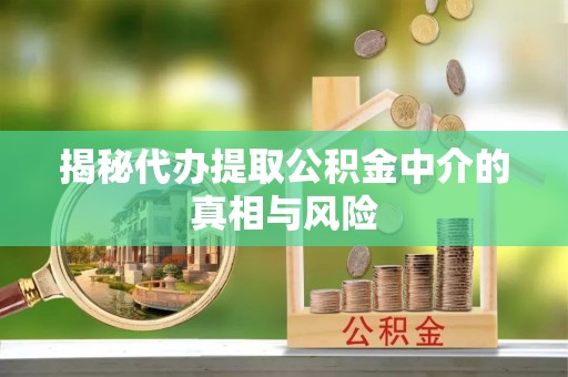 美兰揭秘代办提取公积金中介的真相与风险