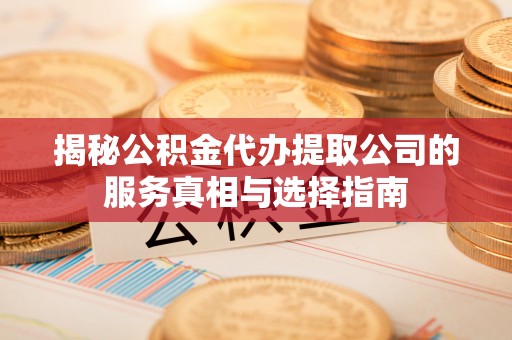 美兰揭秘公积金代办提取公司的服务真相与选择指南