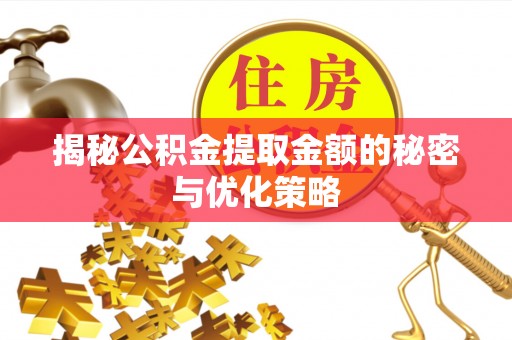 美兰揭秘公积金提取金额的秘密与优化策略