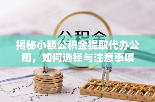 美兰揭秘小额公积金提取代办公司，如何选择与注意事项