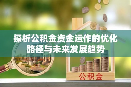 美兰探析公积金资金运作的优化路径与未来发展趋势