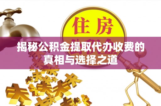 美兰揭秘公积金提取代办收费的真相与选择之道