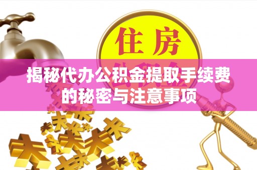美兰揭秘代办公积金提取手续费的秘密与注意事项