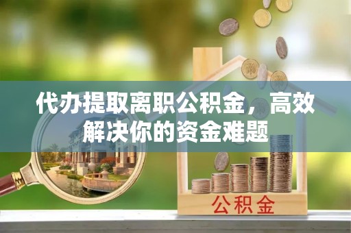美兰代办提取离职公积金，高效解决你的资金难题
