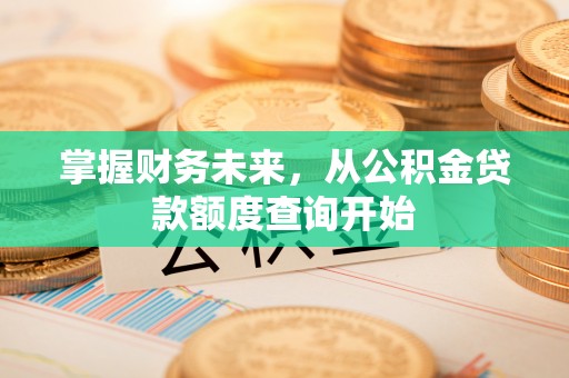 美兰掌握财务未来，从公积金贷款额度查询开始