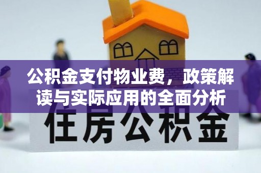 美兰公积金支付物业费，政策解读与实际应用的全面分析